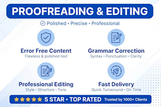 proofread and edit for flawless english