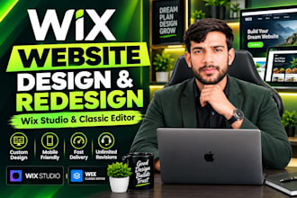 design wix website and redesign a business wix website