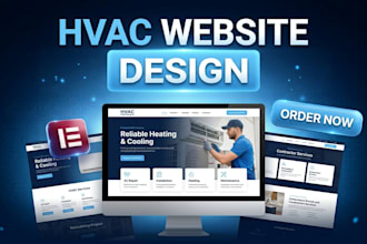 design an hvac website for heating and ac companies