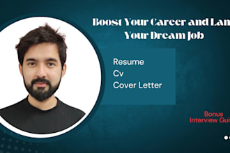 boost your career, expert resume CV writing and cover letter services