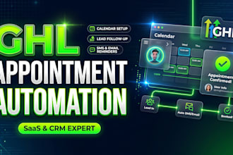 gohighlevel appointment booking, calendar setup, and membership website setup