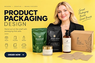 design product packaging pouch and box mylar bag coffee restaurant with dieline