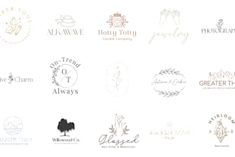 design botanical hand drawn logo