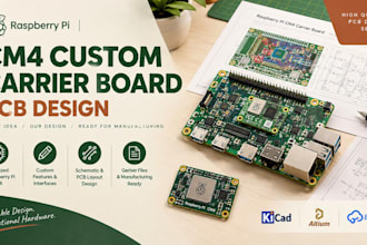 design raspberry pi cm4 compute module carrier board pcb