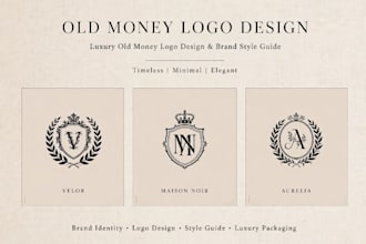 luxury old money minimalist fashion clothing brand logo