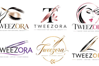 design a professional beauty, skincare, cosmetics, eyebrow, lash tweezers logo
