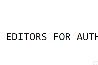 book editing and formatting