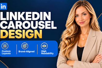 design professional linkedin carousel posts