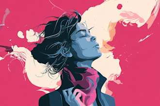 draw a detailed vector portrait or face avatar from your photo