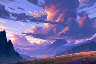 create professional landscape digital art