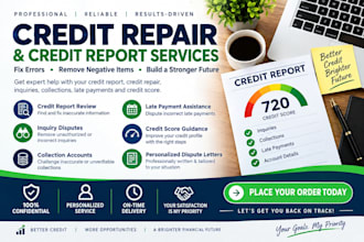 credit repair, credit report, inquiries, collection, late payment, score