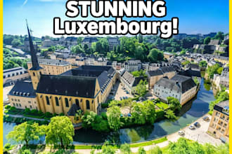 design viral travel thumbnails for luxembourg and europe vlogs