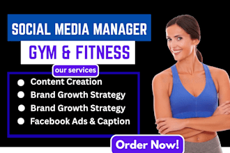 manage gym and fitness social media marketing for your brand