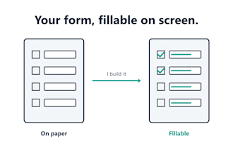 create a fillable PDF form or intake form for your clinic or office