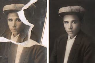 restore old photos, repair damaged pictures, and colorize images