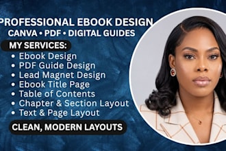 design a professional ebook and PDF guide in canva