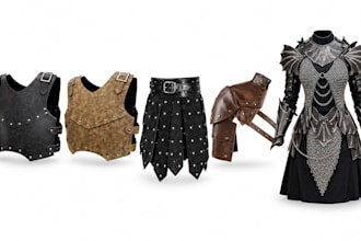 design cosplay hallowen wearable fantasy armor and 3d printable costume models