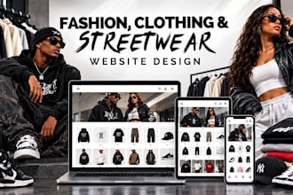 build clothing website fashion store and y2k streetwear store