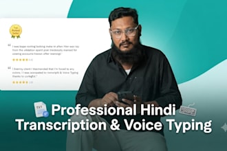 convert your hindi audio or video to text by accurate transcription
