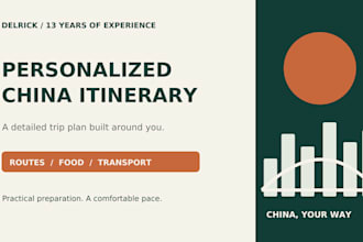 plan a personalized china travel itinerary for your trip