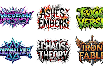 design nu metal, metalcore and alternative metal logo