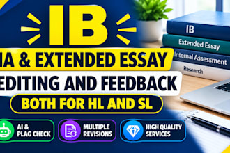 expertly polish and edit your ib extended essay ia for ib hl sl