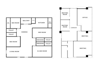 create floor plan and section plan profesional