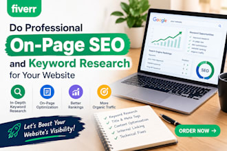 do professional on page SEO and keyword research for your website