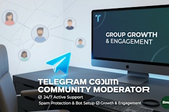 do professional telegram community moderation and management