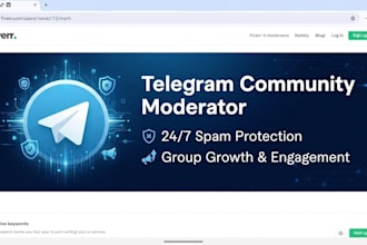 do professional telegram community moderation and management