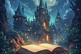 design a professional fantasy novel cover