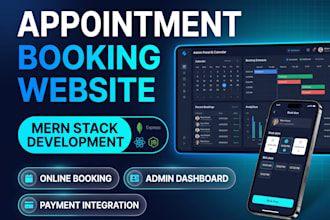 develop a mern stack appointment booking website