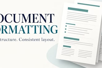 format your word document with clear headings and layout