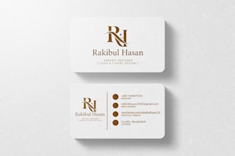 create a premium black and gold business card design