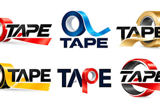design a professional, adhesive tape, packaging, stationery moving tape logo