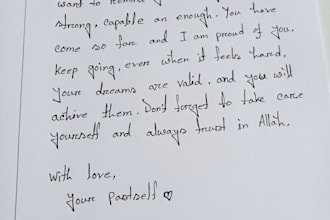 write anything for you in my aesthetic cursive handwriting