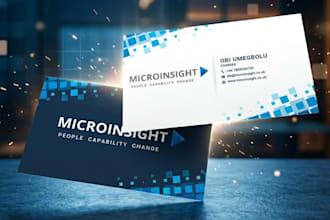 design a modern professional business card for your brand