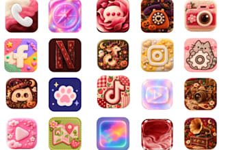 custom ios and android app icon pack design