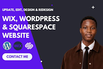 edit update squarespace design wix website customize wordpress wix studio editor