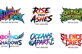 design melodic metalcore, post hardcore and metalcore logo