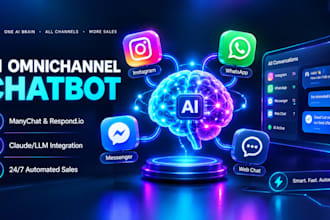 do omnichannel ig fb wa dm chatbot funnel n8n many chat claude respond io tidio