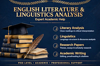 write literary and critical analysis