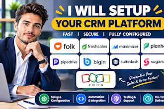 setup folk freshsales maximizer planhat pipedrive bigin suitedash sugarsell zoho