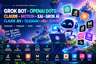 grok bot openai dots claude motion xai grok ai claude jev telegram n8n zorvex