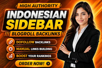 build white hat permanent indonesian id sidebar blogroll dofollow backlinks