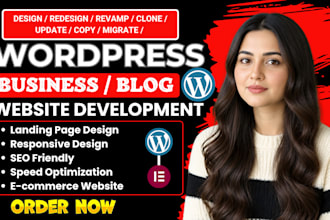 create responsive wordpresss website redesign wordpress business blog design