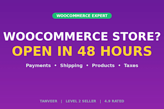 setup your woocommerce store with payments and shipping