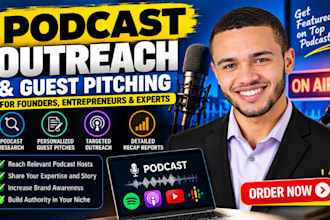 do podcast outreach and guest pitching for founders