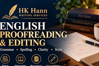 proofread and edit your english writing