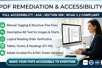 do pdf remediation, pdf accessibility, wcag, section 508 and ada compliance